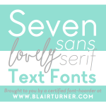 7 Sans Serif Text Fonts