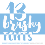 13 Brushy Fonts