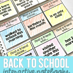Back to School Interactive Notebooks